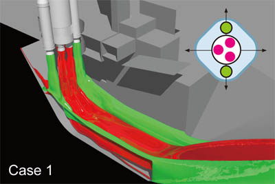 Jet flow of H3 Rocket picture: Case 1