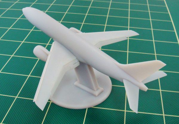 The model of aircraft made by 3d printer.