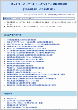 "利用成果報告 2018-2019 目次" ページ装飾用イメージ