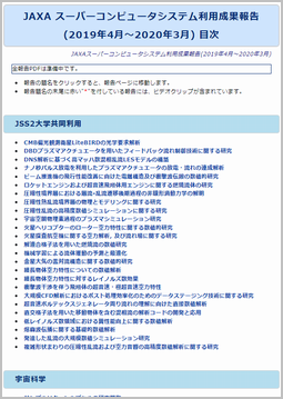 "利用成果報告 2019-2020 目次" ページ装飾用イメージ